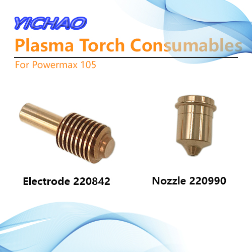 105A Nozzle 220990 Electrode 220842 Plasma Torch Consumables for Powermax105