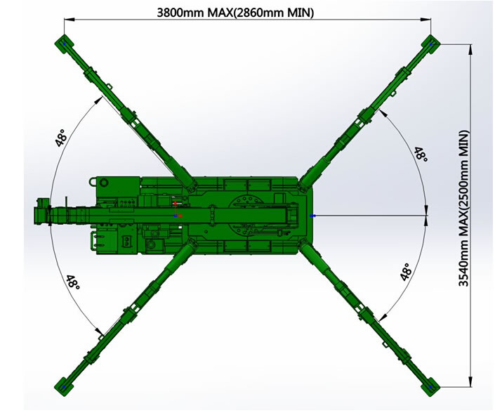 China brand mini spider hydraulic crawler crane