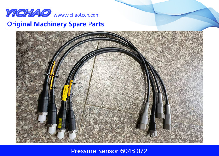 Aftermarket Konecranes Pressure Sensor 6043.072 for Carrier Front Lifting Cylinder SMV4531TB5 Spare Parts