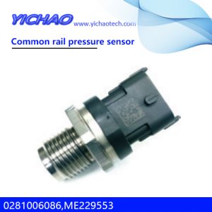 SANY SY215 excavator,4M50 engine spare parts Common rail pressure sensor 0281006086,ME229553