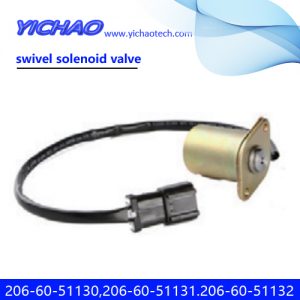 KOMATSU PC200-6/210-6/220-6/240-6/6D102 excavator parts swivel solenoid valve 206-60-51130,206-60-51131.206-60-51132