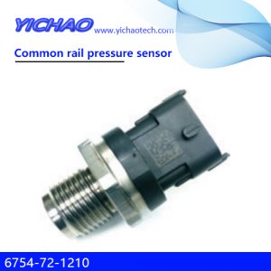 KOMATSU PC200-8/210-8/220-8/240-8,KOBELCO SK115/135/235 excavator spare parts Common rail pressure sensor 6754-72-1210