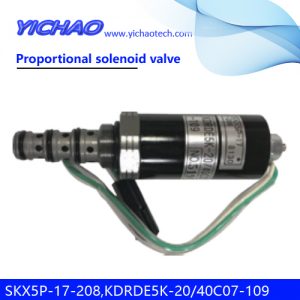 KOBELCO SK200-6E/DH/VOLVO/HYUNDAI/SANY excavator parts Proportional solenoid valve SKX5P-17-208,KDRDE5K-20/40C07-109