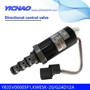 KOBELCO SK200-6E/230-6E/250-6E excavator parts Directional control valve YB35V00005F1,KWE5K-20/G24D12A