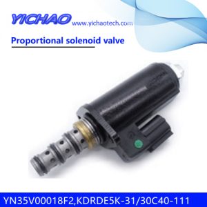 KOBELCO SK100/120/200-3/SK130 UR6/320/330/350-6E excavator parts Proportional solenoid valve YN35V00018F2,KDRDE5K-31/30C40-111