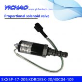 VOLVO EC140/EC210/EC290/EC360/EC460/EC750/SUMITOMO CASE excavator parts Proportional solenoid valve SKX5P-17-209,KDRDE5K-20/40C04-109