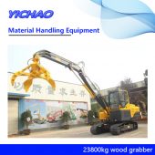 China 23800kg Hydraulic Crawler Dual Power Electrical Diesel Engine Rotational Wood/Log/Timber/Scrap Grabber Material Handling Equipment Manufacturer