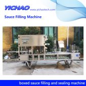 Automatic Boxed Sauce Filling and Sealing Machine For Sale