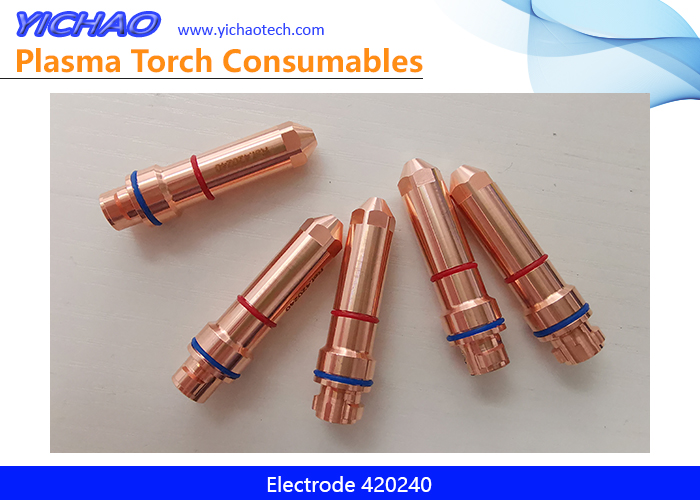 Aftermarket Electrode 420240 Replacement Hypertherm XPR300 80A Plasma Cutting Torch Consumables Supplier