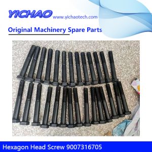 Original Linde Forklift Spare Parts Hexagon Head Screw 9007316705