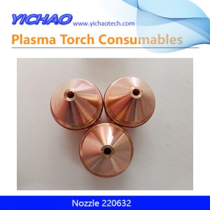 Aftermarket Nozzle 220632 Replacement Hypertherm HPR800XD,400XD 400A Plasma Cutting Torch Consumables Supplier