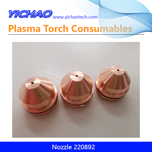 Nozzle 220892 Assembly Replacement Plasma Cutting Torch Consumables 130A O2 for Hypro 2000/Maxpro200