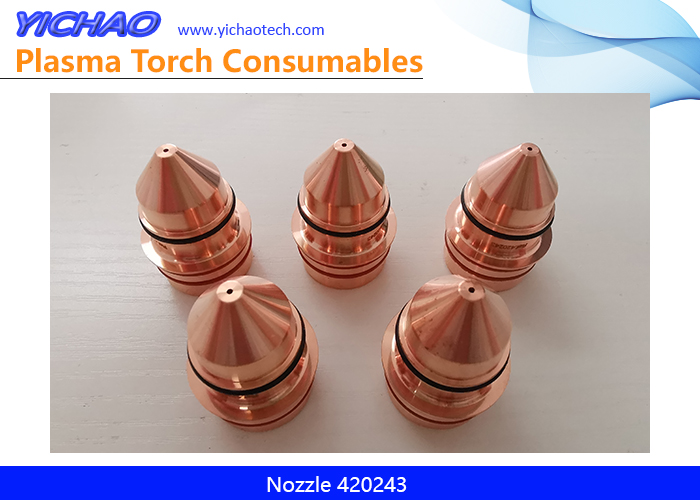 Aftermarket Nozzle 420243 Replacement Hypertherm XPR 80A Plasma Cutting Torch Consumables Supplier