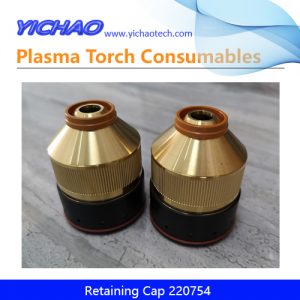 Aftermarket Clockwise Nozzle Retaining Cap 220754 Replacement Hypertherm HPR130, 400XD 30-50A Plasma Cutting Torch Consumables Supplier