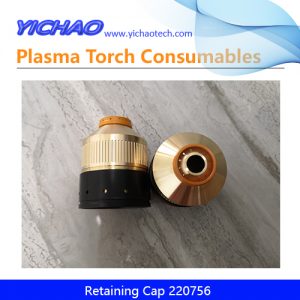 Aftermarket Clockwise Nozzle Retaining Cap 220756 Replacement Hypertherm HPR130XD/260XD 130A Plasma Cutting Torch Consumables Supplier