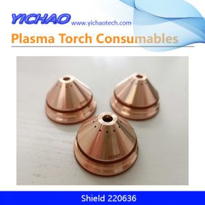 Aftermarket Shield 220636 Replacement Hypertherm HPR130XD,260XD,400XD 400A Plasma Cutting Torch Consumables Supplier