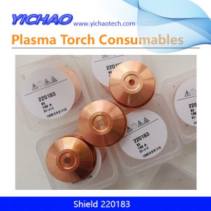 Aftermarket Shield 220183 Replacement Hypertherm HPR130/260/130XD/260XD/400XD/800XD,HD3070/4070 130A Plasma Cutting Torch Consumables Supplier