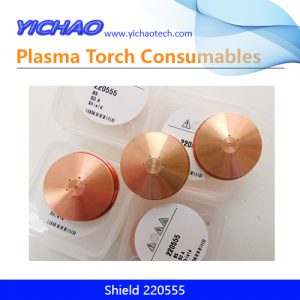 Aftermarket Shield 220555 Replacement Hypertherm Mild Steel HPR130/260/130XD/260XD/400XD/800XD,HD3070/4070 50A Plasma Cutting Torch Consumables Supplier