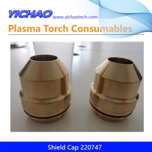 Aftermarket Shield Cap 220747 Replacement Retainer Hypertherm Mild Steel HPR400XD 30-130A Plasma Cutting Torch Consumables Supplier