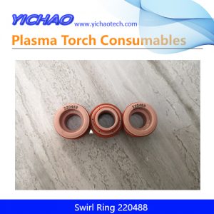 Aftermarket Swirl Ring 220488 Gas Diffuser Replacement Hypertherm Mild Steel HSD130 130A Plasma Cutting Torch Consumables Supplier