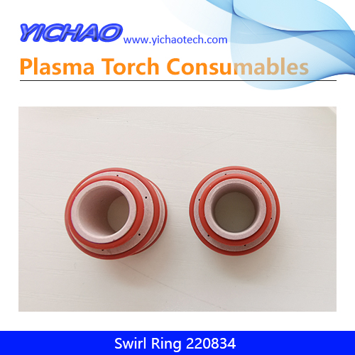 O2 Swirl Ring 220834 Replacement Plasma Cutting Torch Consumables 200A for Hypro2000/Maxpro200/HT2000