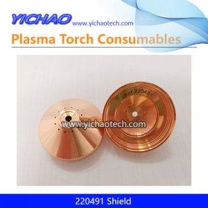 Aftermarket Nozzle Shield 220491 Replacement Hypertherm HSD130/Maxpro200/HyPro2000 130A Plasma Cutting Torch Consumables Supplier