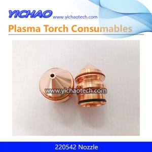 Aftermarket Beveled Nozzle 220542 Assembly Replacement Hypertherm HPR260,260XD,400XD,800XD 260A Plasma Cutting Torch Consumables Supplier