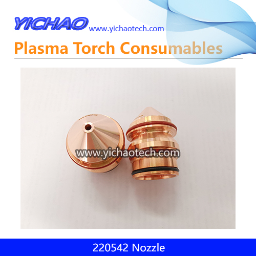 Beveled Nozzle 220542 Assembly Replacement Plasma Cutting Torch Consumables 260A for HPR260,260XD,400XD,800XD