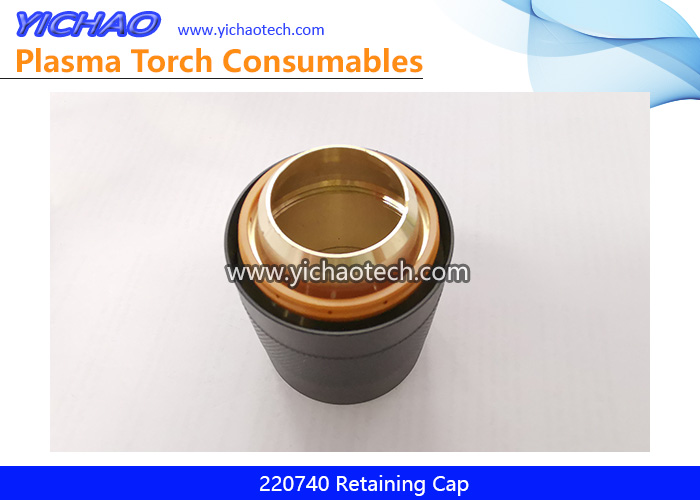 Aftermarket Bevel Nozzle Retaining Cap 220740 Replacement Hypertherm HPR400XD 130-260A Plasma Cutting Torch Consumables Supplier