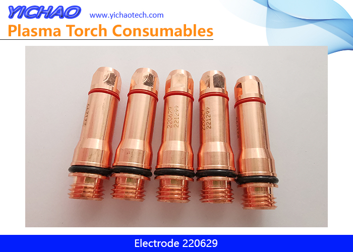 Aftermarket Electrode 220629 Replacement Hypertherm HPR400XD,800XD 400A Plasma Cutting Torch Consumables Supplier