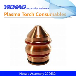 Aftermarket Nozzle Assembly 220632 Replacement Hypertherm HPR400XD,800XD 400A Plasma Cutting Torch Consumables Supplier