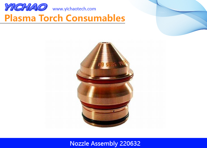 Aftermarket Nozzle Assembly 220632 Replacement Hypertherm HPR400XD,800XD 400A Plasma Cutting Torch Consumables Supplier