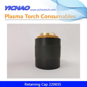 Aftermarket Retaining Cap 220635 Clockwise Nozzle Replacement Hypertherm HPR400 400A Plasma Cutting Torch Consumables Supplier