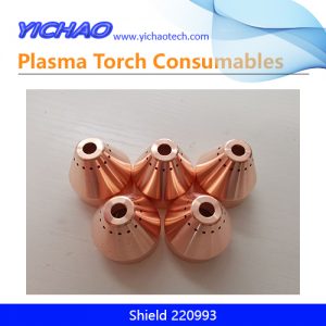 Aftermarket Mechanized Hypertherm 220993 Shield Replacement Powermax105, 65, 85 105A Plasma Cutting Torch Consumables Supplier