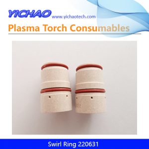 Aftermarket Clockwise Swirl Ring 220631 Replacement Hypertherm HPR130XD,260XD,400XD 400A Plasma Cutting Torch Consumables Supplier