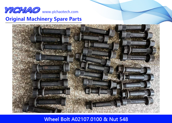 Replacement Kalmar Wheel Bolt A02107.0100 Nut 548 for LMV Forklift Spare Parts