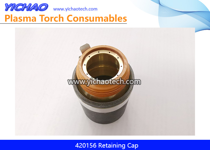 Aftermarket Hypertherm 420156 Retaining Cap Replacement Duramax HyAmp Ohmic 30-125A Plasma Cutting Torch Consumables Supplier