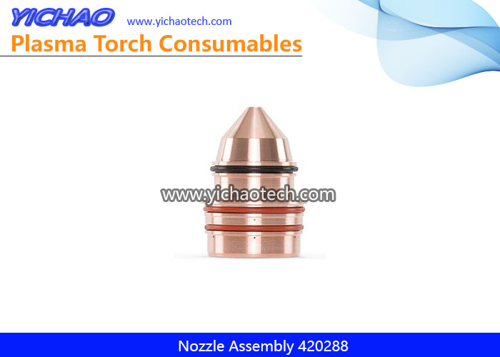 Aftermarket Nozzle Assembly 420288 Replacement Hypertherm XPR 40A Plasma Cutting Torch Consumables Supplier