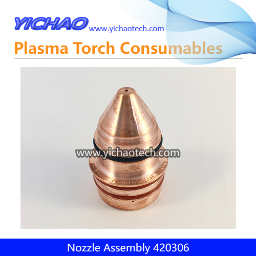 Nozzle Assembly 420306 Replacement Plasma Cutting Torch Consumables 80A Non-Ferrous Metals for XPR