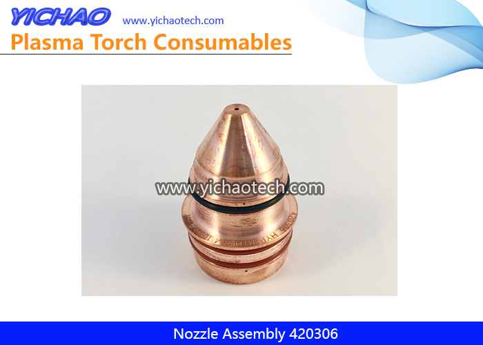 Aftermarket Nozzle Assembly 420306 Replacement Hypertherm XPR 80A Non-Ferrous Metals Plasma Cutting Torch Consumables Supplier
