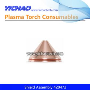Aftermarket Shield Assembly 420472 Replacement Hypertherm XPR 170A Non-Ferrous Water Plasma Cutting Torch Consumables Supplier