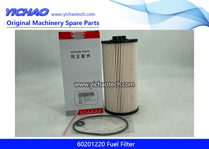 Original Sany 60201220 Fuel Filter for Excavator Diesel Engine Spare Parts