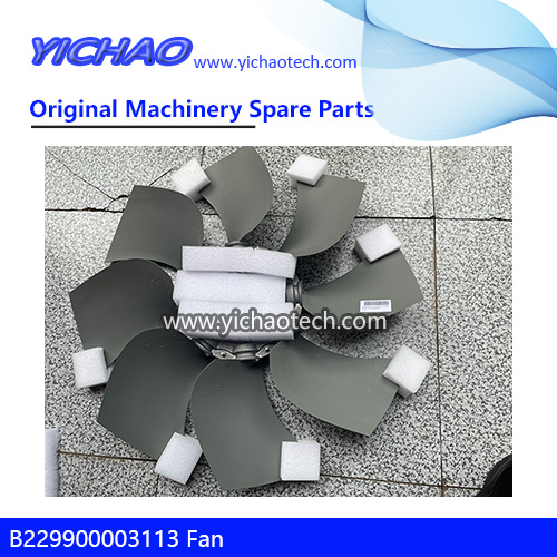 Genuine Sany B229900003113 Fan for SRSC45H1 Reach Stacker Spare Parts