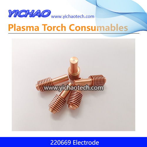 Replacement 220669 Electrode Plasma Cutting Torch Consumables 45A for Powermax45, T45V, 45M
