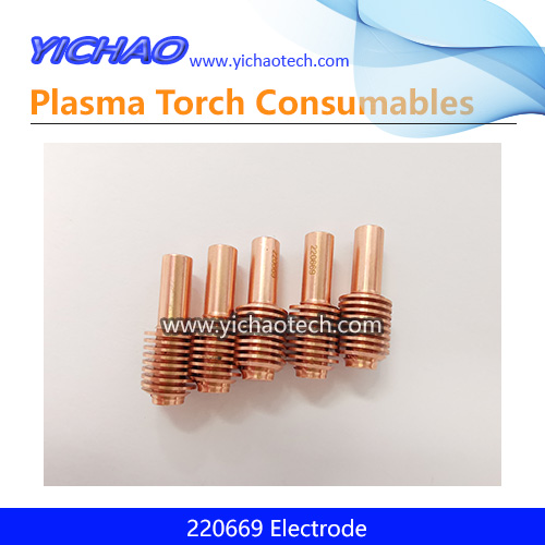 220669 Electrodes 40pcs Fit 45 Plasma Consumables Cutting Torch 40pcs 220669 Electrodes For 45 Plasma Cutting Torch Consumables Plasma Electrodes