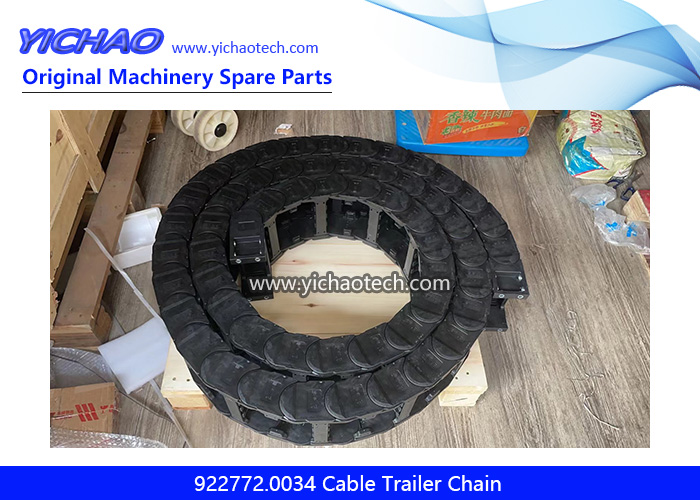 Original 922772.0034 Cable Trailer Chain,Energy Transfer Chain for Kalmar Port Machinery Bromma Spreader Parts