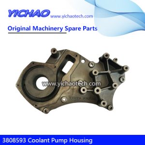 Original Volvo 3808593 Coolant Pump Housing for Kalmar Container Reach Stacker Parts