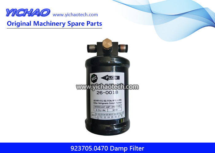 923705.0470 Damp Filter,Air Conditioning Drying Bottle for Kalmar Container Reach Stacker Parts
