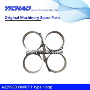 A229900006067 T-type Hoop,Hose Clamp φ72-80 for Sany Container Reach Stacker Parts