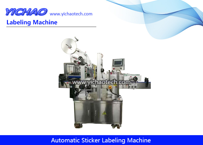 Automatic High Speed Vertical Positioning Round Bottle Sticker Labeling Machine